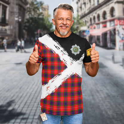 Printivon Fraser Clan T Shirt Scotland Coat Of Arms Tartan Pattern