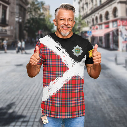Printivon MacFarlane Clan T Shirt Scotland Coat Of Arms Tartan Pattern