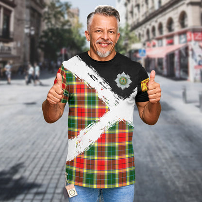 Printivon Gibson Clan T Shirt Scotland Coat Of Arms Tartan Pattern