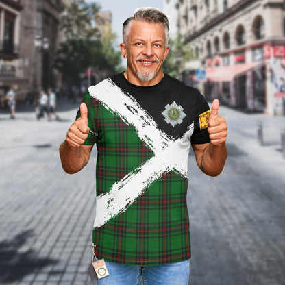 Printivon Ged Clan T Shirt Scotland Coat Of Arms Tartan Pattern