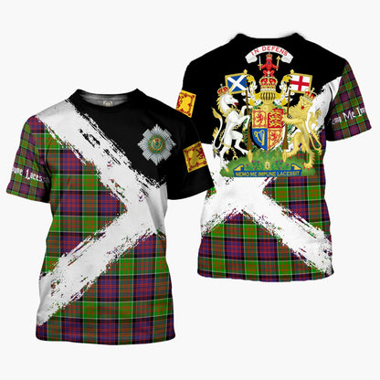 Printivon MacDonald (Clan Ranald) Clan T Shirt Scotland Coat Of Arms Tartan Pattern