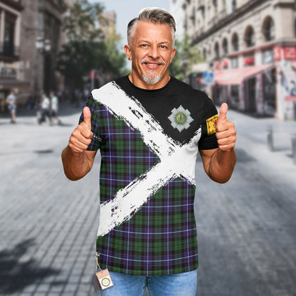 Printivon Galbraith Clan T Shirt Scotland Coat Of Arms Tartan Pattern