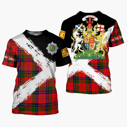 Printivon MacNicol (of Scorrybreac) Clan T Shirt Scotland Coat Of Arms Tartan Pattern