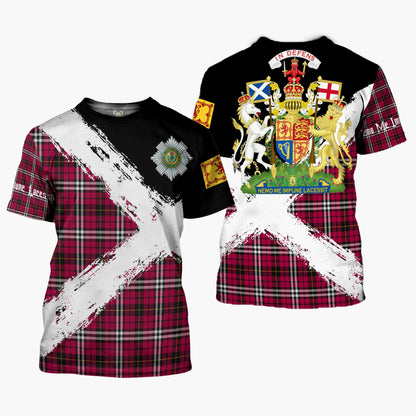 Printivon Little Clan T Shirt Scotland Coat Of Arms Tartan Pattern