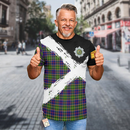 Printivon Colville Clan T Shirt Scotland Coat Of Arms Tartan Pattern