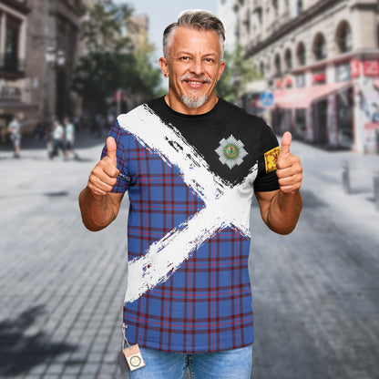 Printivon Elliot Clan T Shirt Scotland Coat Of Arms Tartan Pattern