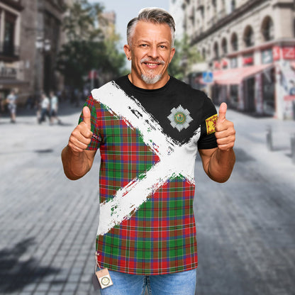 Printivon MacCulloch (McCulloch) Clan T Shirt Scotland Coat Of Arms Tartan Pattern