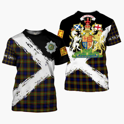 Printivon MacLellan Clan T Shirt Scotland Coat Of Arms Tartan Pattern