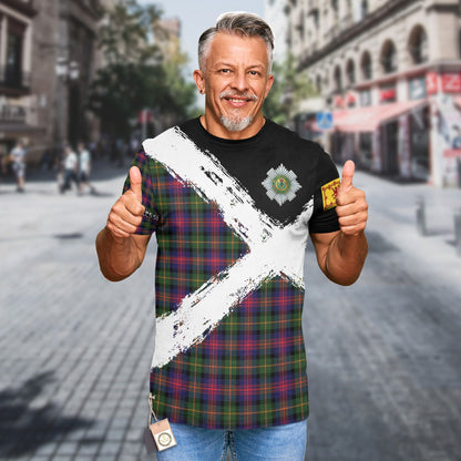 Printivon Logan Clan T Shirt Scotland Coat Of Arms Tartan Pattern
