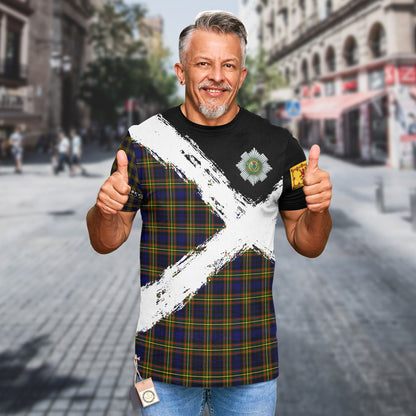 Printivon MacLellan Clan T Shirt Scotland Coat Of Arms Tartan Pattern