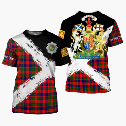 Printivon Gow (or McGouan) Clan T Shirt Scotland Coat Of Arms Tartan Pattern