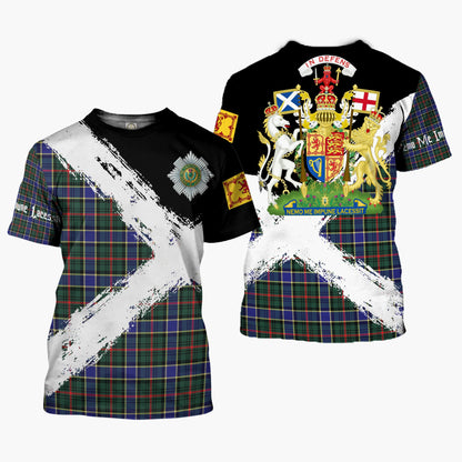 Printivon Ogilvie Clan T Shirt Scotland Coat Of Arms Tartan Pattern