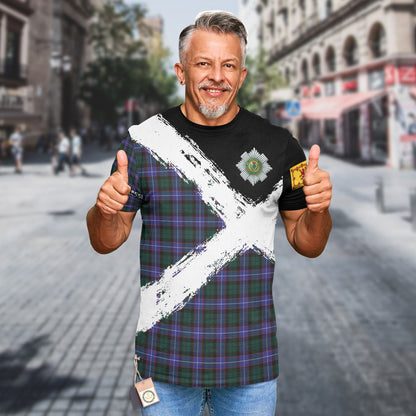Printivon Hunter Clan T Shirt Scotland Coat Of Arms Tartan Pattern