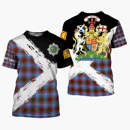 Printivon Congilton Clan T Shirt Scotland Coat Of Arms Tartan Pattern