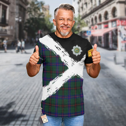 Printivon Davidson Clan T Shirt Scotland Coat Of Arms Tartan Pattern
