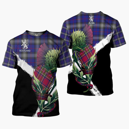 Printivon Kinnaird Clan T Shirt Scottish Thistle Gift