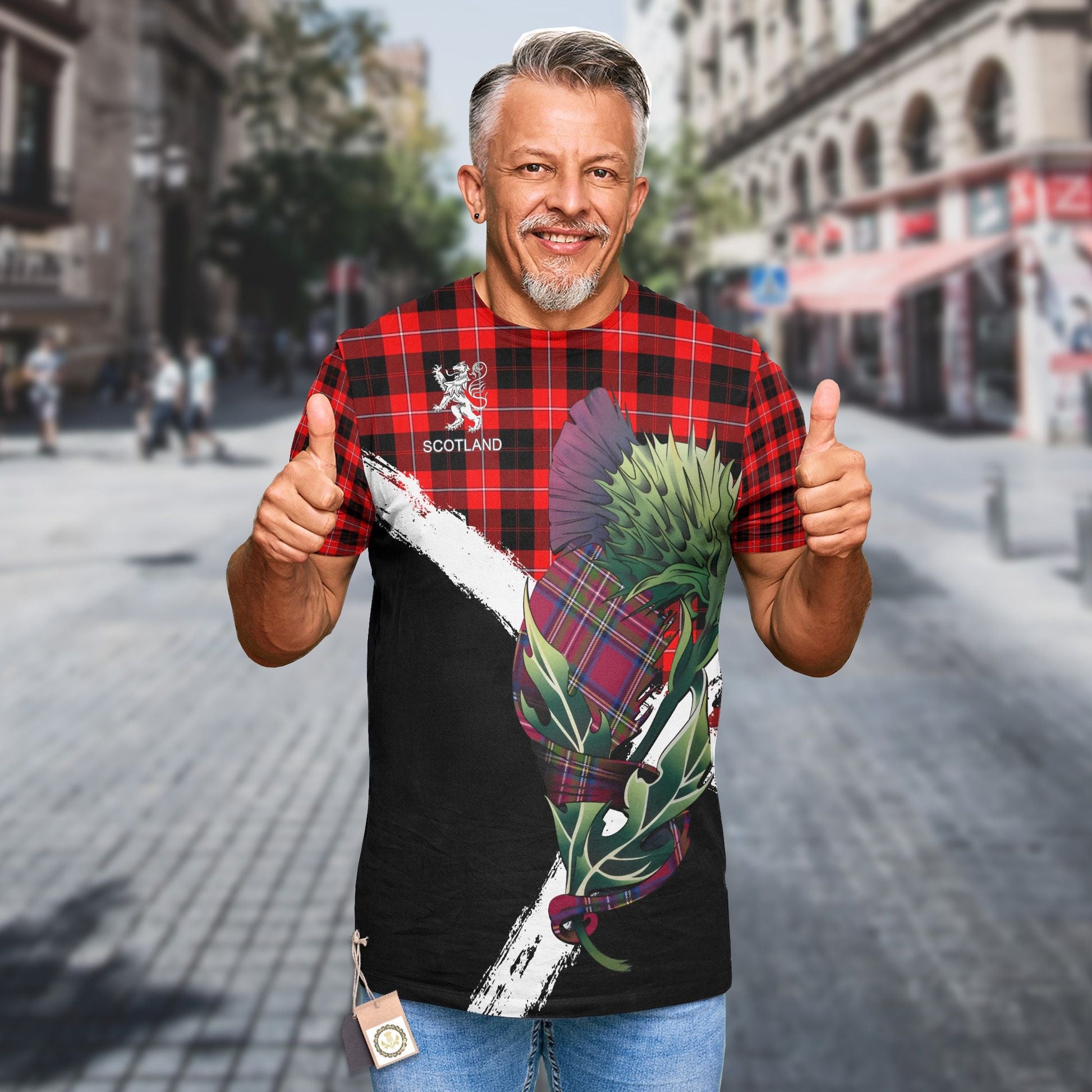 Printivon Cunningham Clan T Shirt Scottish Thistle Gift
