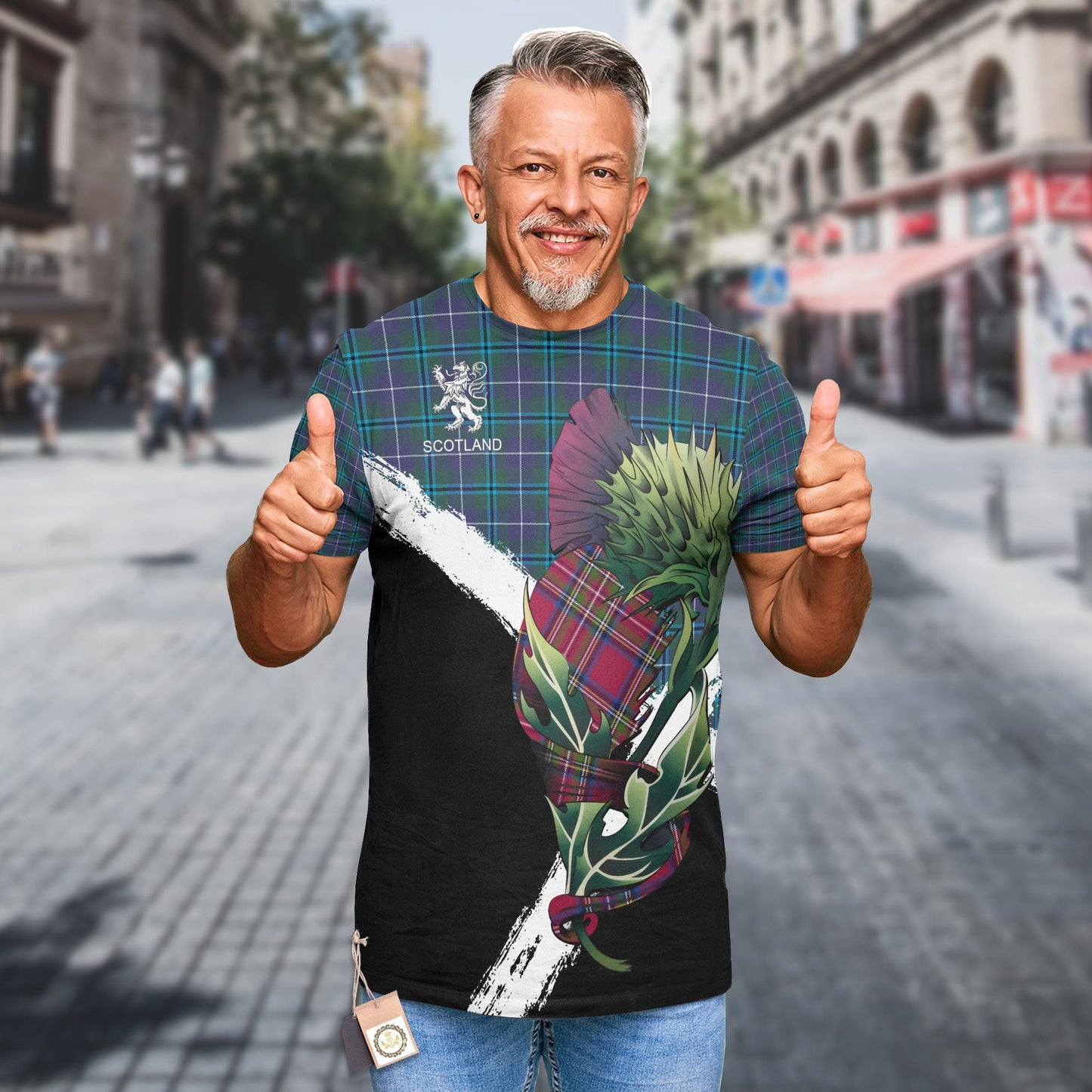 Printivon Douglas Clan T Shirt Scottish Thistle Gift