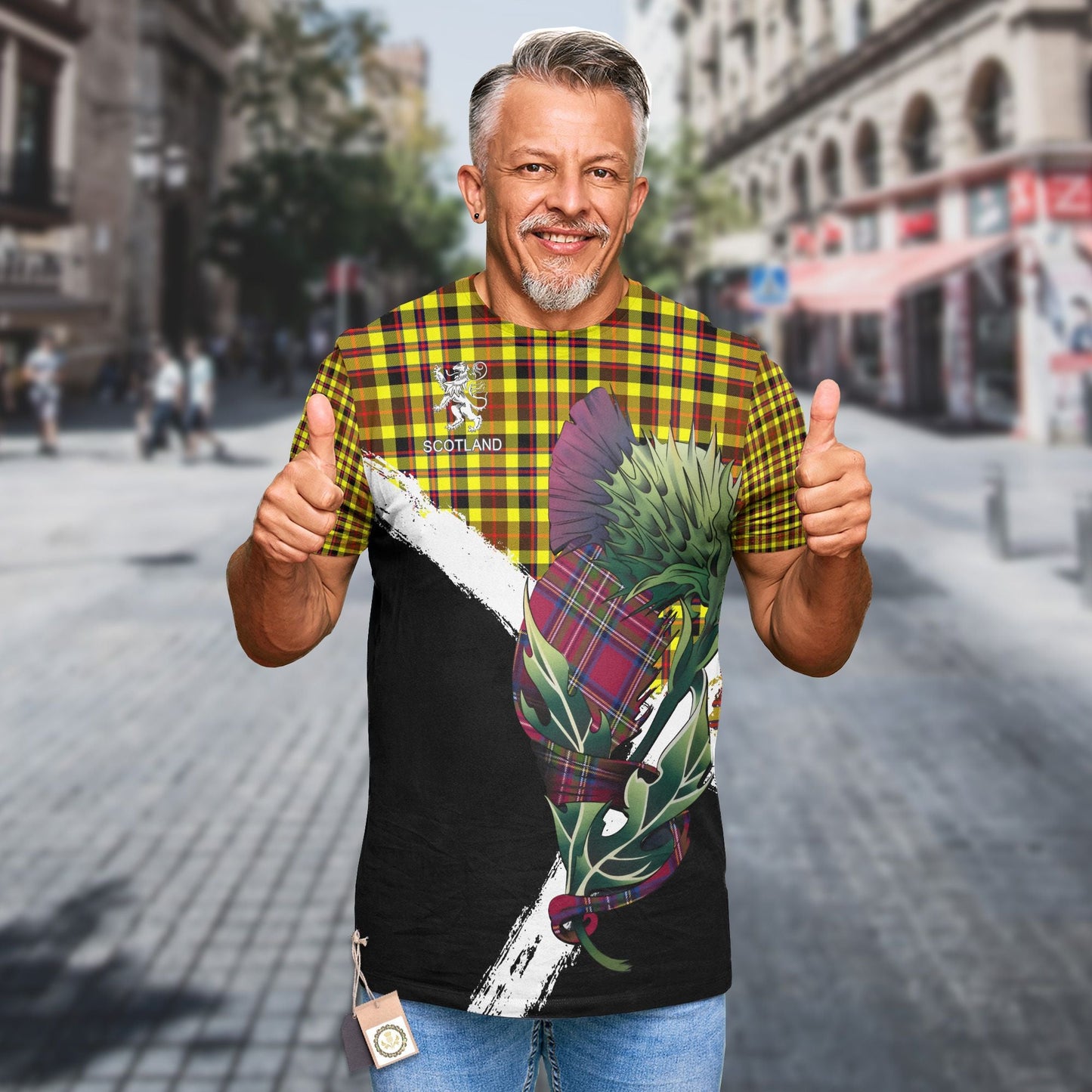 Printivon Jardine Clan T Shirt Scottish Thistle Gift