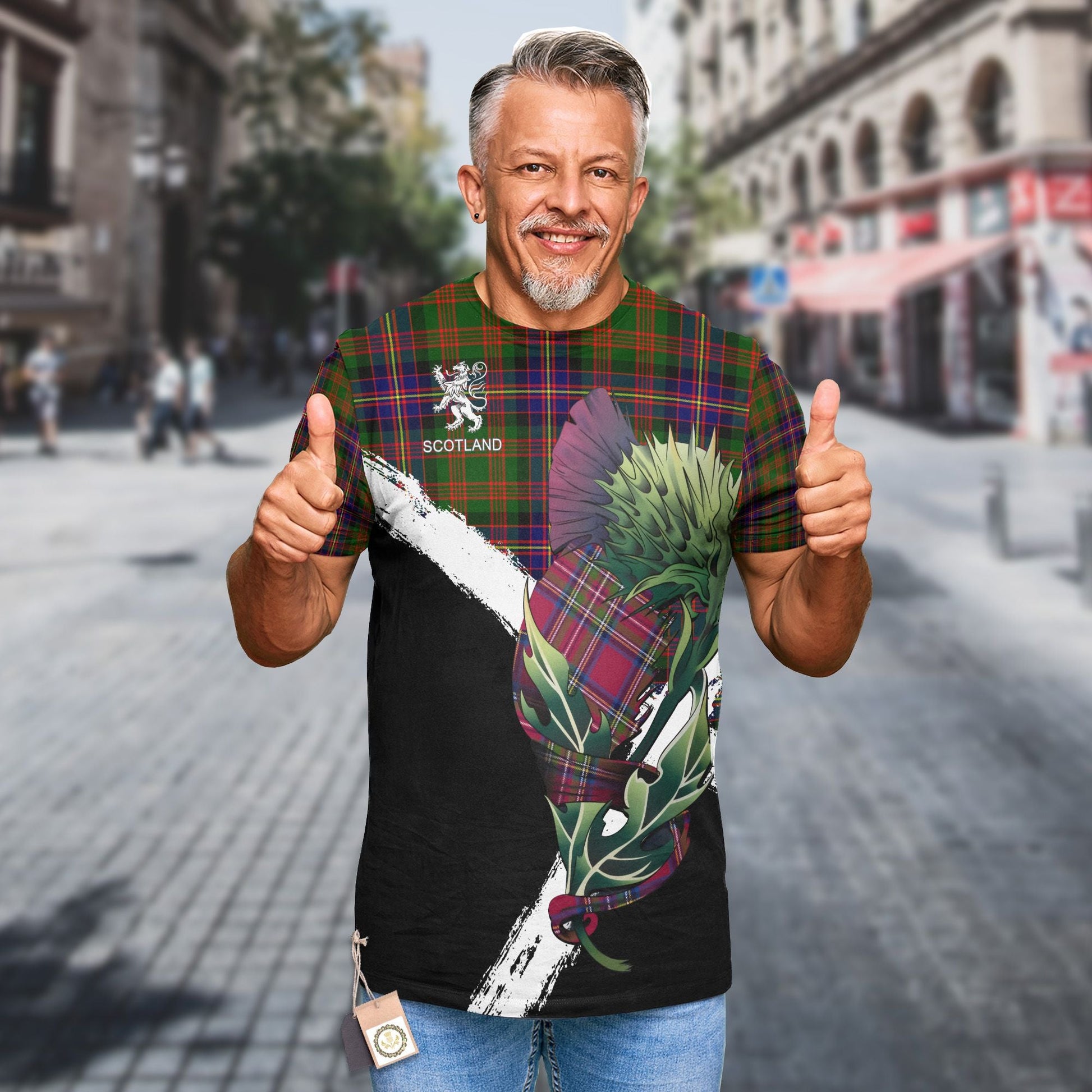 Printivon Cochrane Clan T Shirt Scottish Thistle Gift