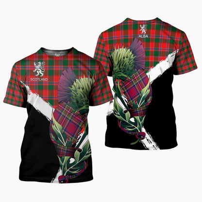 Printivon Dalziel Clan T Shirt Scottish Thistle Gift