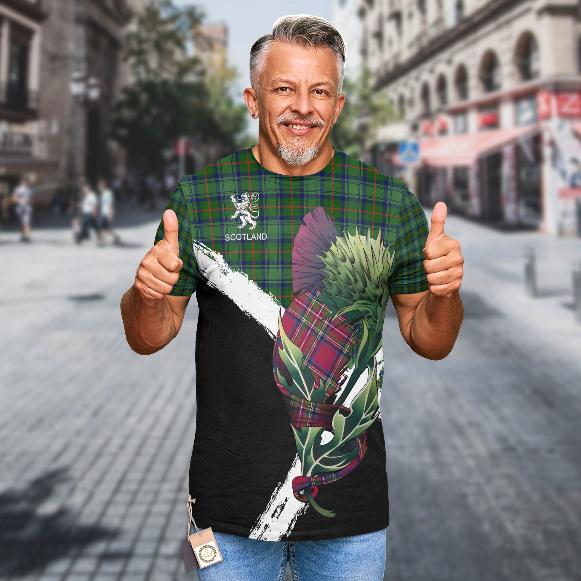 Printivon Cranstoun Clan T Shirt Scottish Thistle Gift