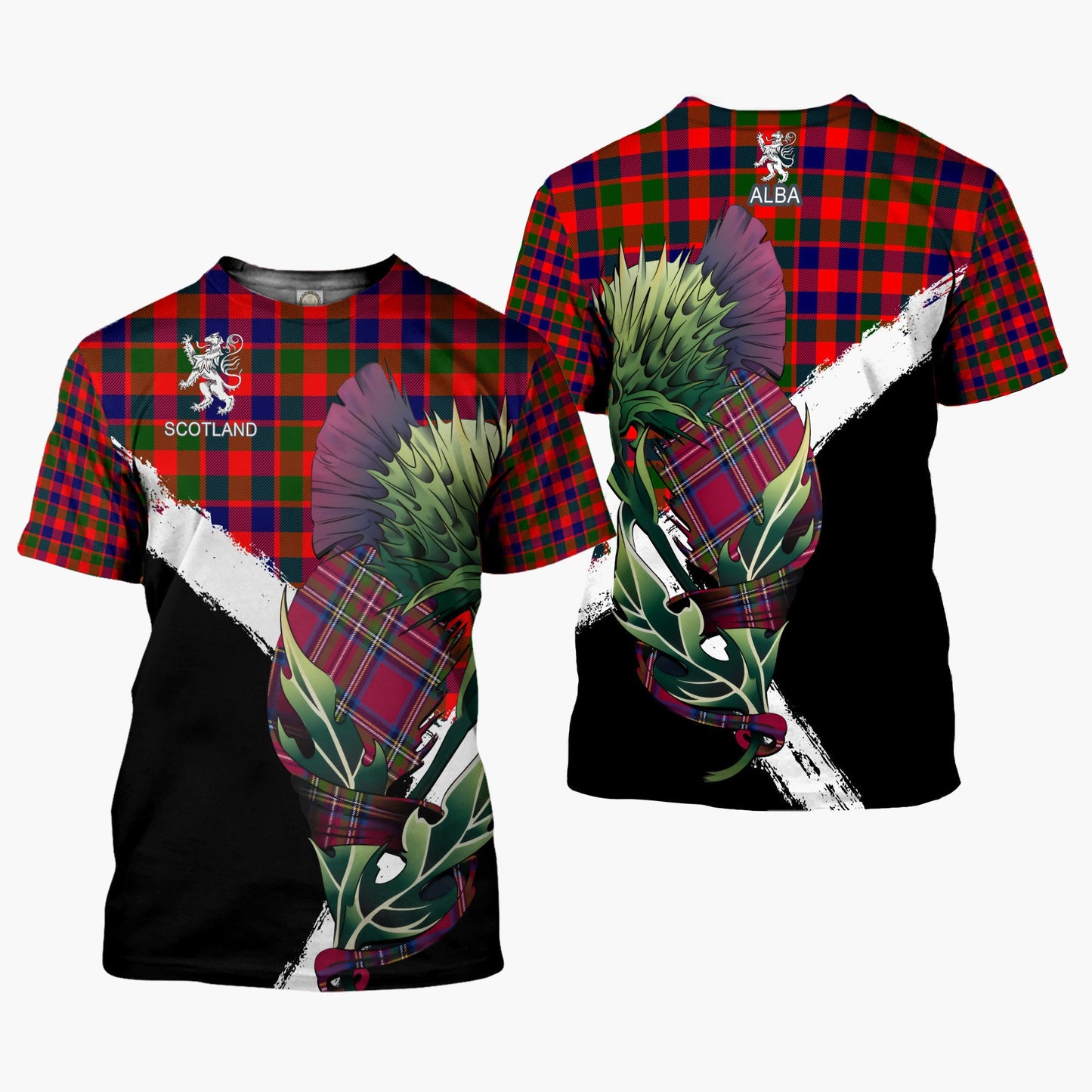 Printivon Gow or McGouan Clan T Shirt Scottish Thistle Gift