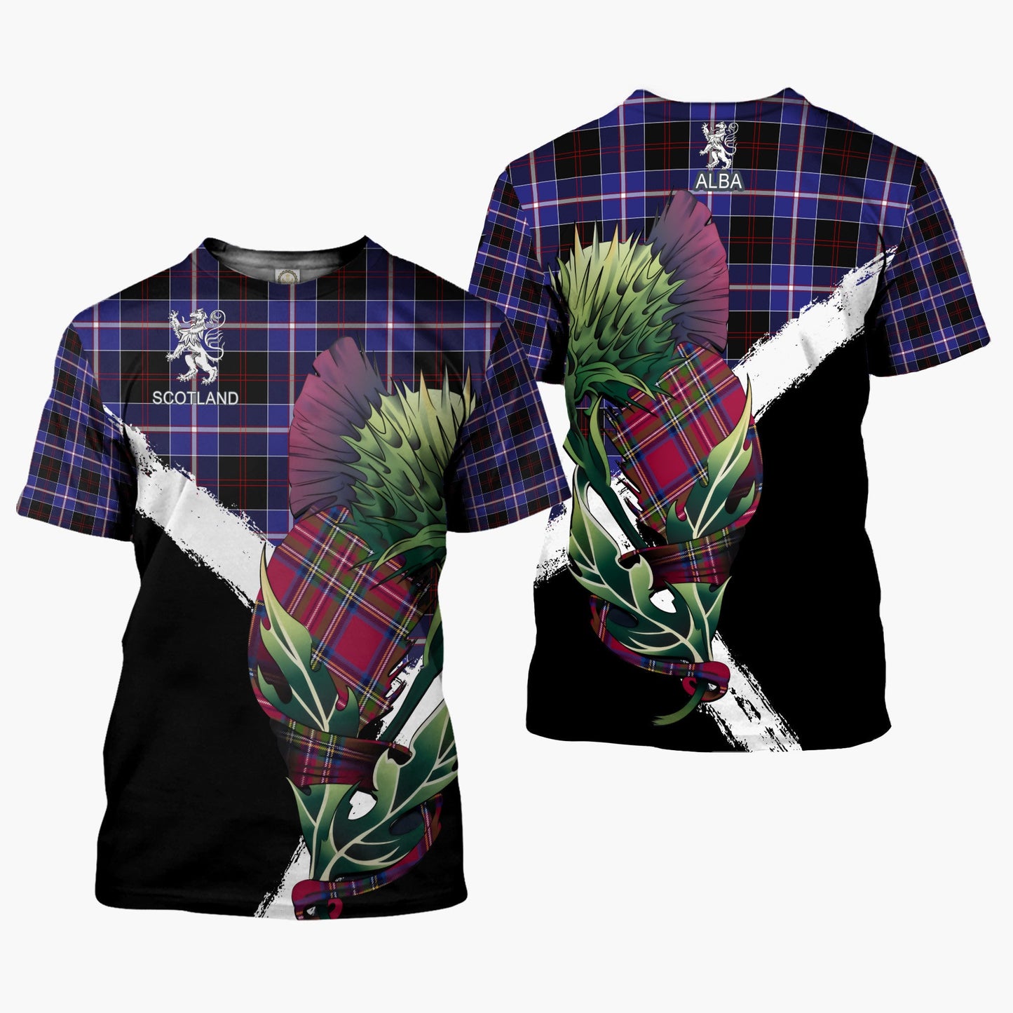 Printivon Dunlop Clan T Shirt Scottish Thistle Gift