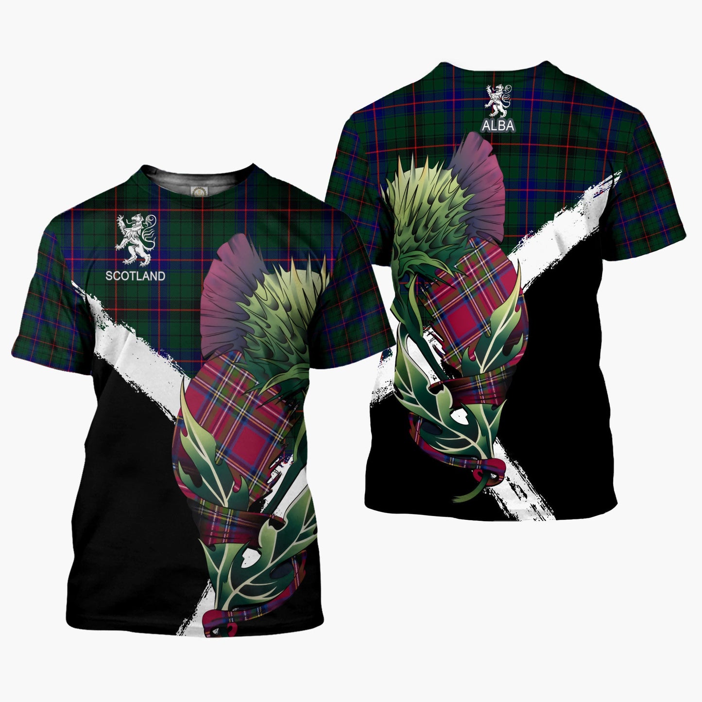 Printivon Davidson Clan T Shirt Scottish Thistle Gift