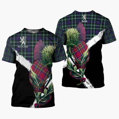 Printivon Graham Clan T Shirt Scottish Thistle Gift