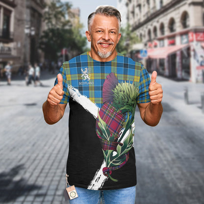 Printivon Laing Clan T Shirt Scottish Thistle Gift