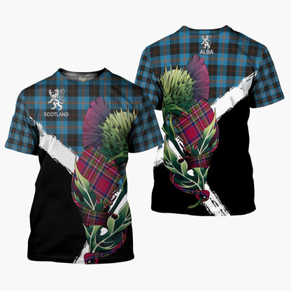 Printivon Garden Clan T Shirt Scottish Thistle Gift