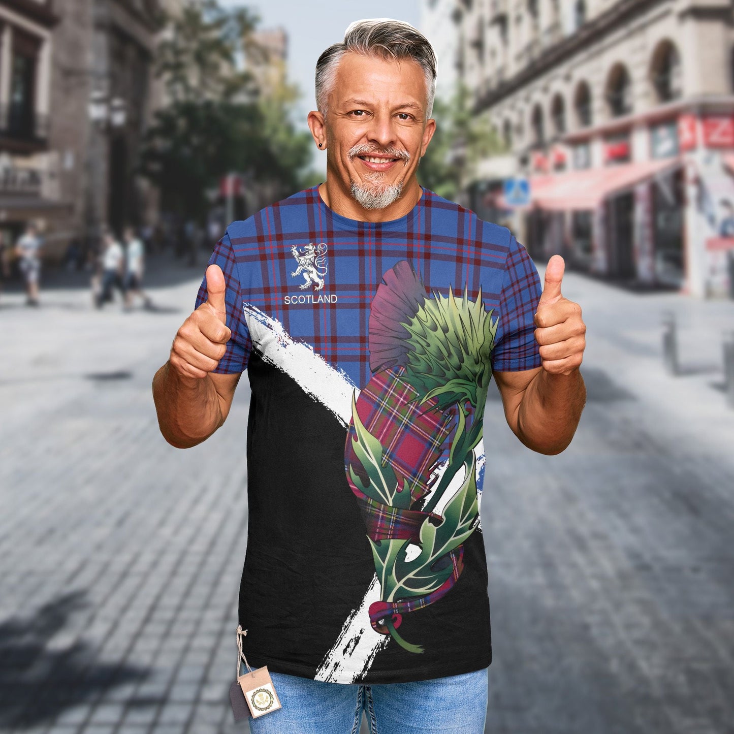 Printivon Elliot Clan T Shirt Scottish Thistle Gift