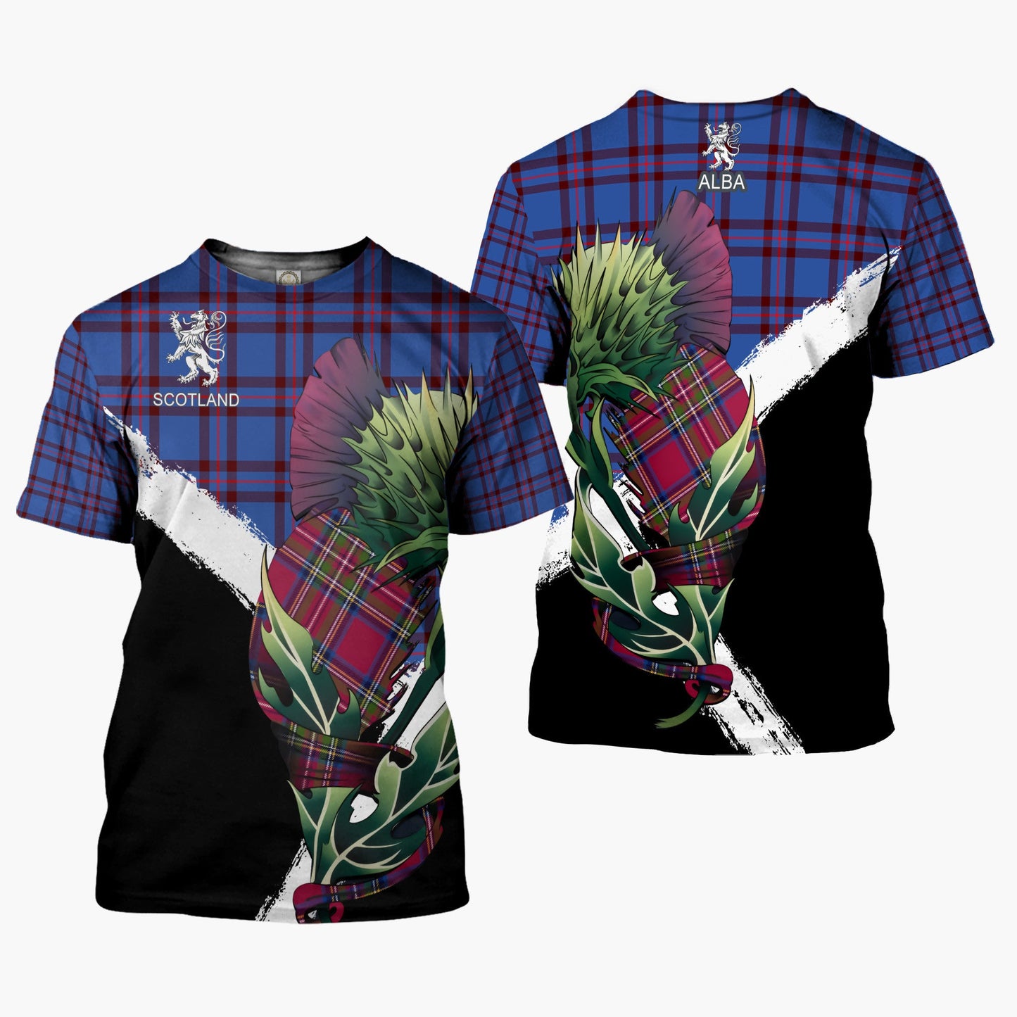 Printivon Elliot Clan T Shirt Scottish Thistle Gift