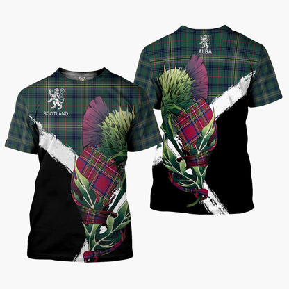 Printivon Kennedy Clan T Shirt Scottish Thistle Gift
