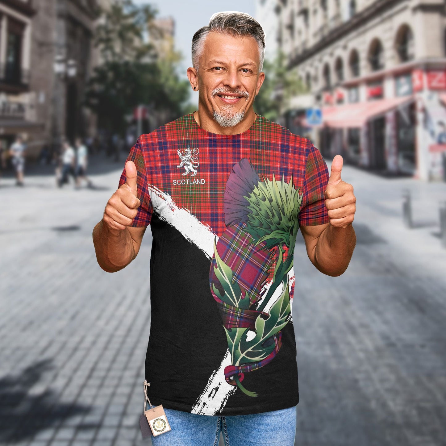 Printivon Lumsden Clan T Shirt Scottish Thistle Gift
