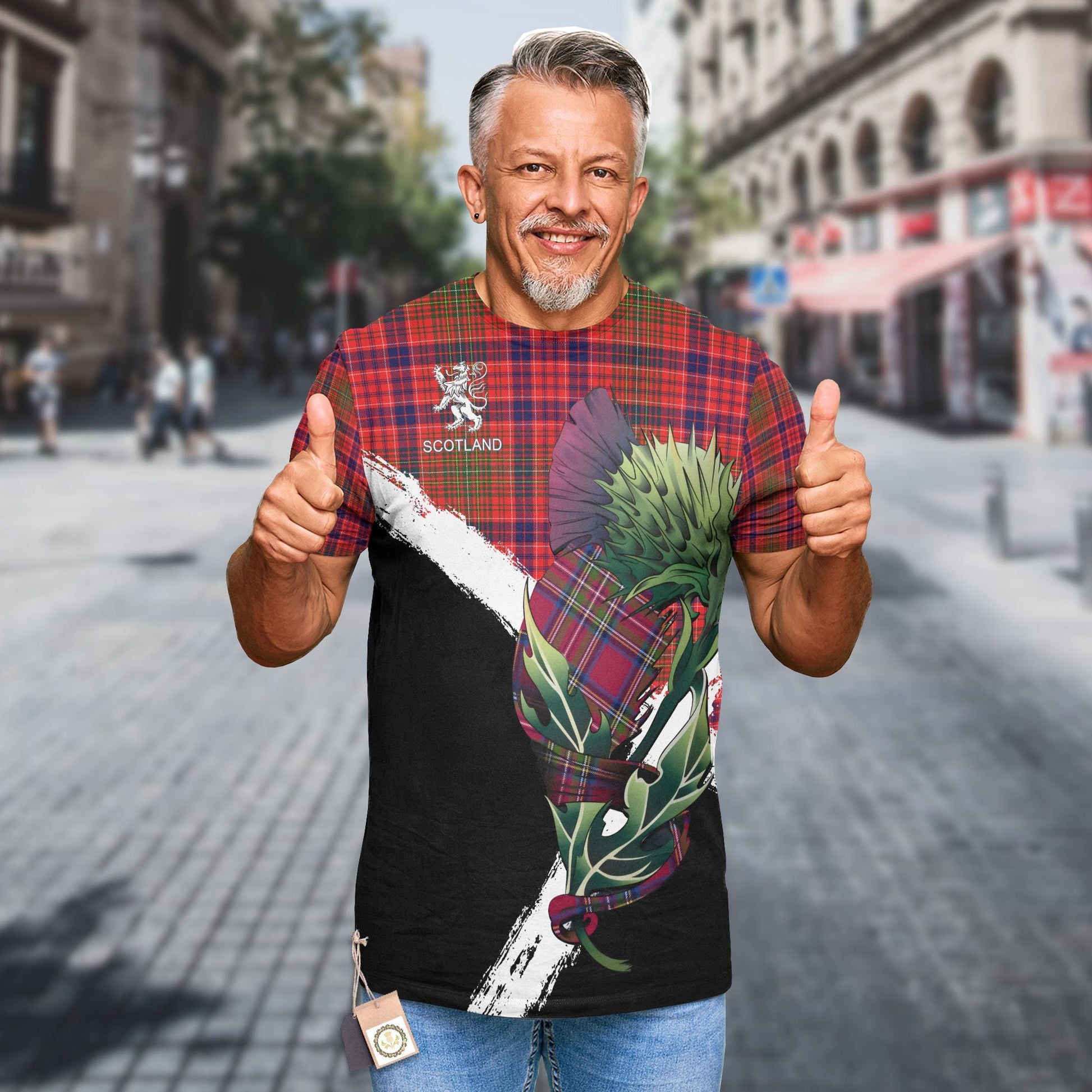 Printivon Lumsden Clan T Shirt Scottish Thistle Gift