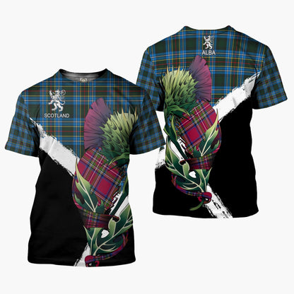 Printivon Cockburn Clan T Shirt Scottish Thistle Gift