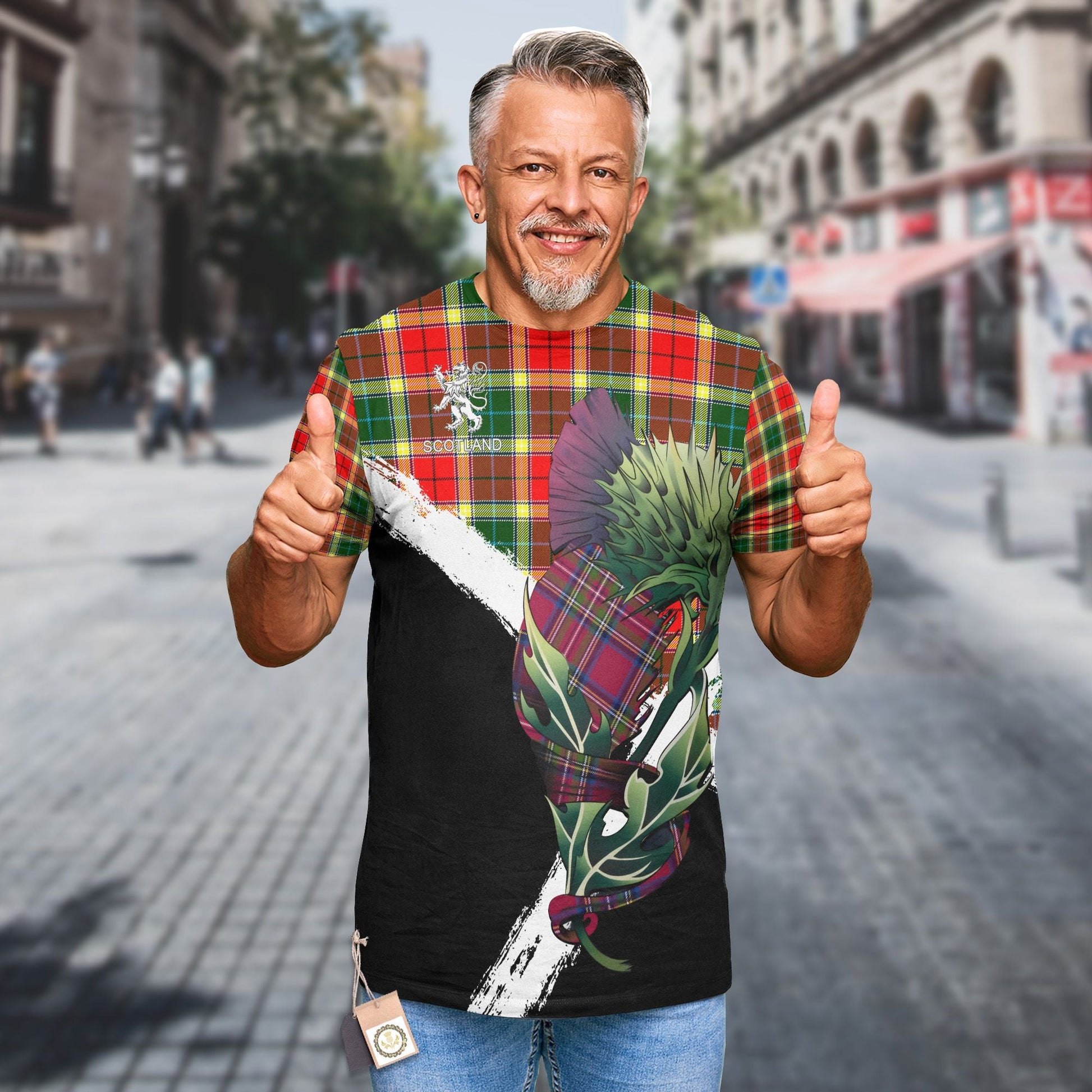Printivon Gibson Clan T Shirt Scottish Thistle Gift