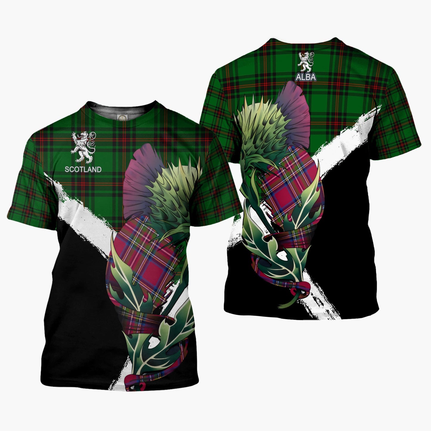 Printivon Ged Clan T Shirt Scottish Thistle Gift