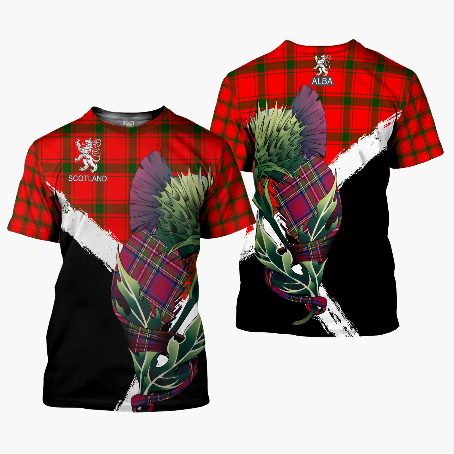 Printivon Darroch Gourock Clan T Shirt Scottish Thistle Gift