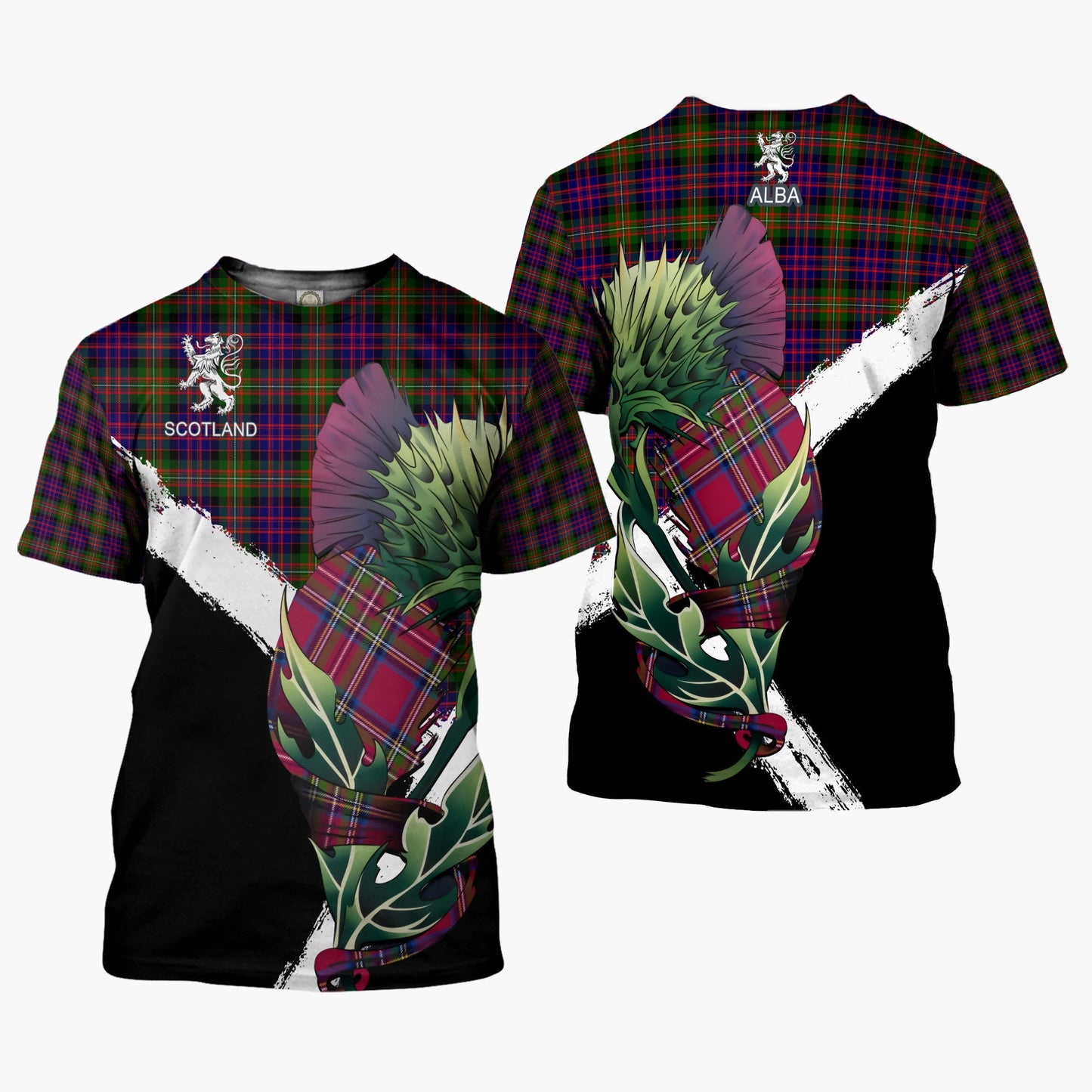 Printivon MacDonell of Glengarry Clan T Shirt Scottish Thistle Gift