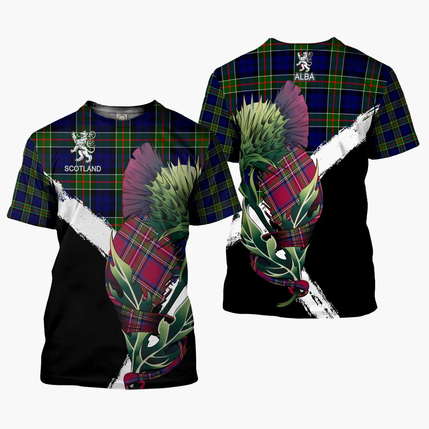 Printivon Colquhoun Clan T Shirt Scottish Thistle Gift