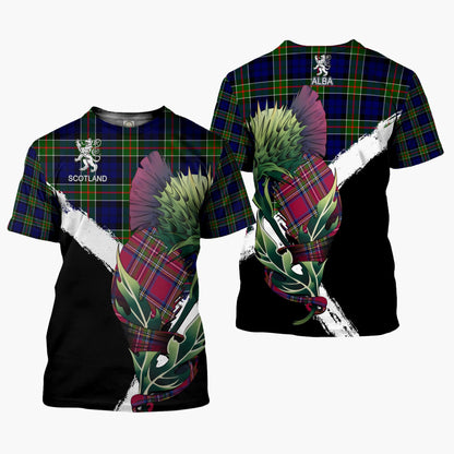 Printivon Colquhoun Clan T Shirt Scottish Thistle Gift