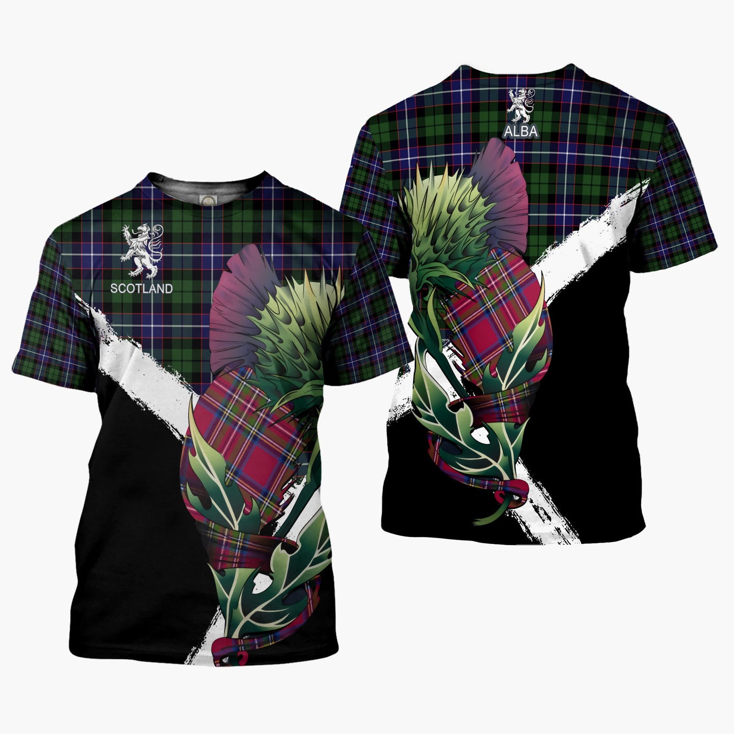 Printivon Galbraith Clan T Shirt Scottish Thistle Gift