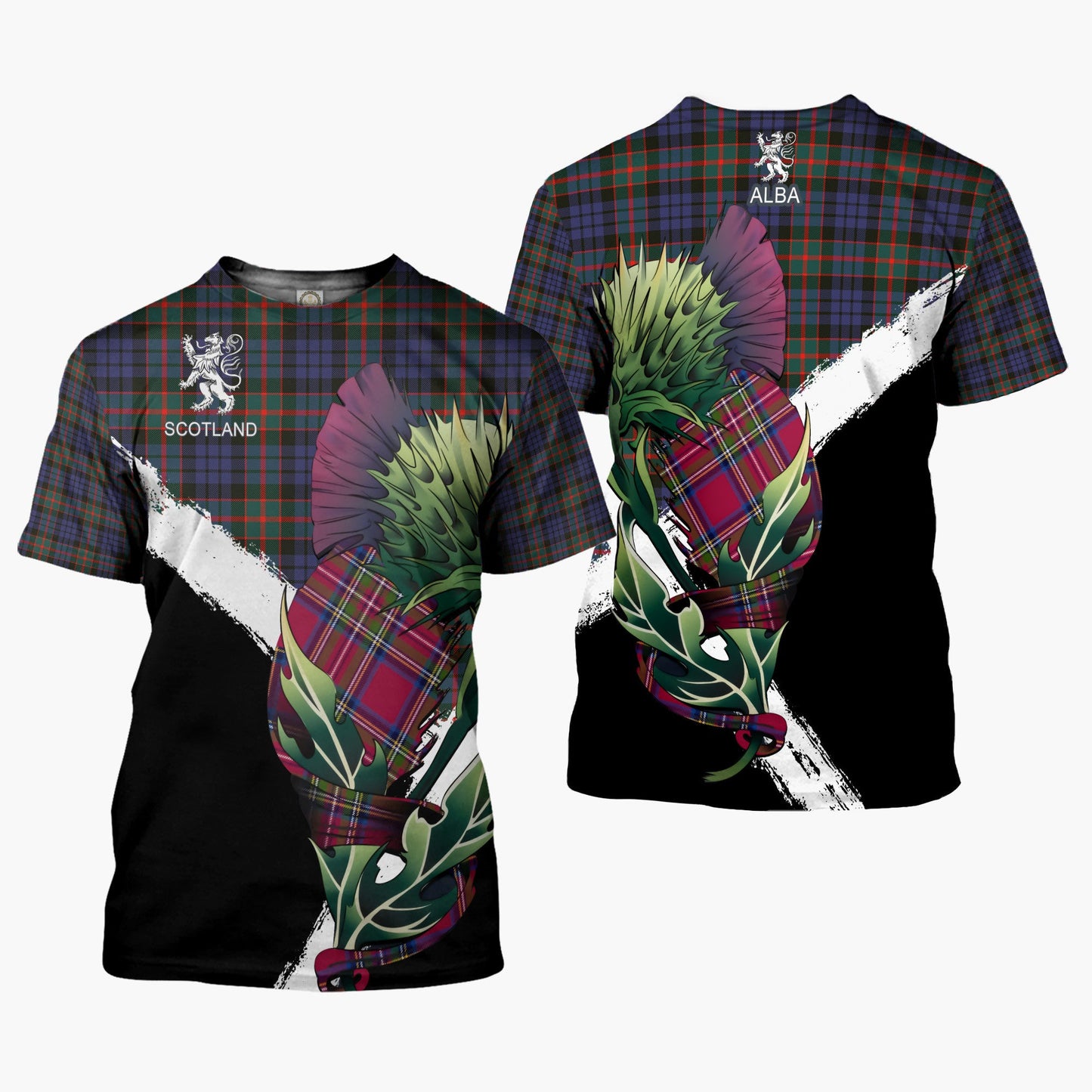 Printivon Fletcher Clan T Shirt Scottish Thistle Gift