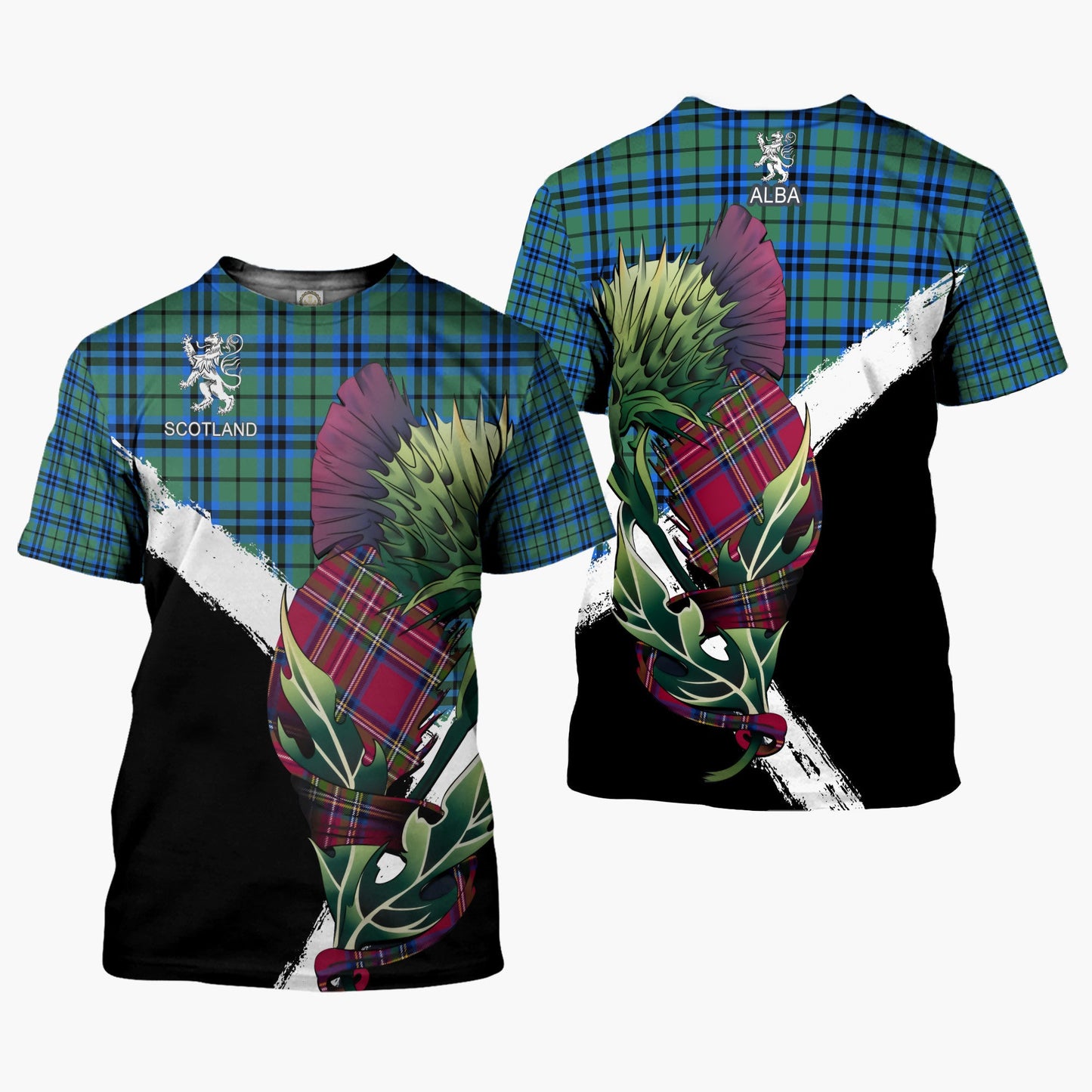 Printivon Falconer Clan T Shirt Scottish Thistle Gift
