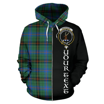 Printivon Custom Your Text Davidson Ancient Tartan Hoodie Half Of Me