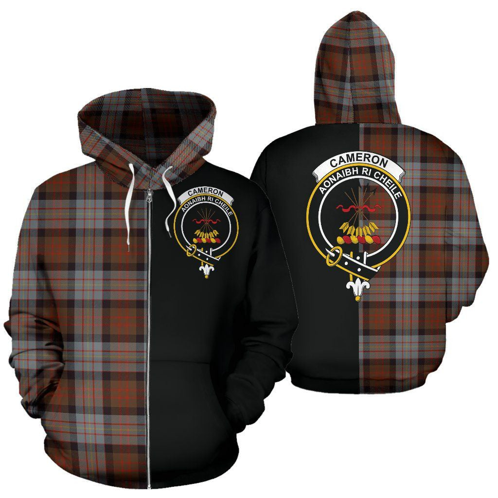 Printivon Custom Your Text Cameron Of Erracht Weathered Tartan Hoodie Half Of Me