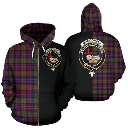 Printivon Custom Your Text Macdonald Modern Tartan Hoodie Half Of Me
